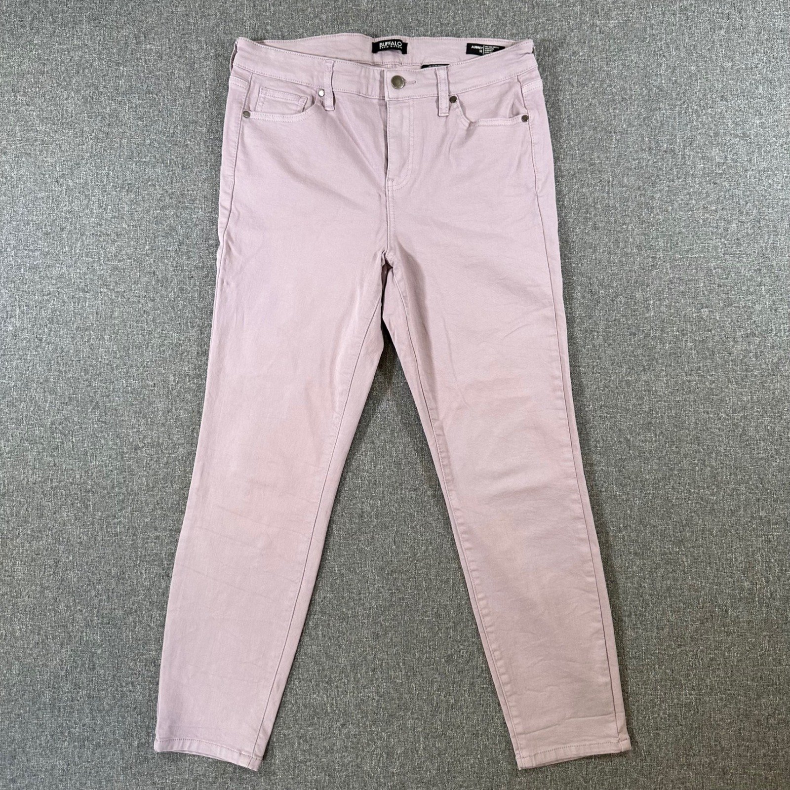 Buffalo David Bitton Aubrey High Rise Ankle Grazer Jeans Mauve Purple Womens 10